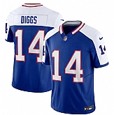 Men & Women & Youth Buffalo Bills #14 Stefon Diggs Blue White 2023 F.U.S.E. Throwback Vapor Untouchable Limited Football Stitched Jersey,baseball caps,new era cap wholesale,wholesale hats